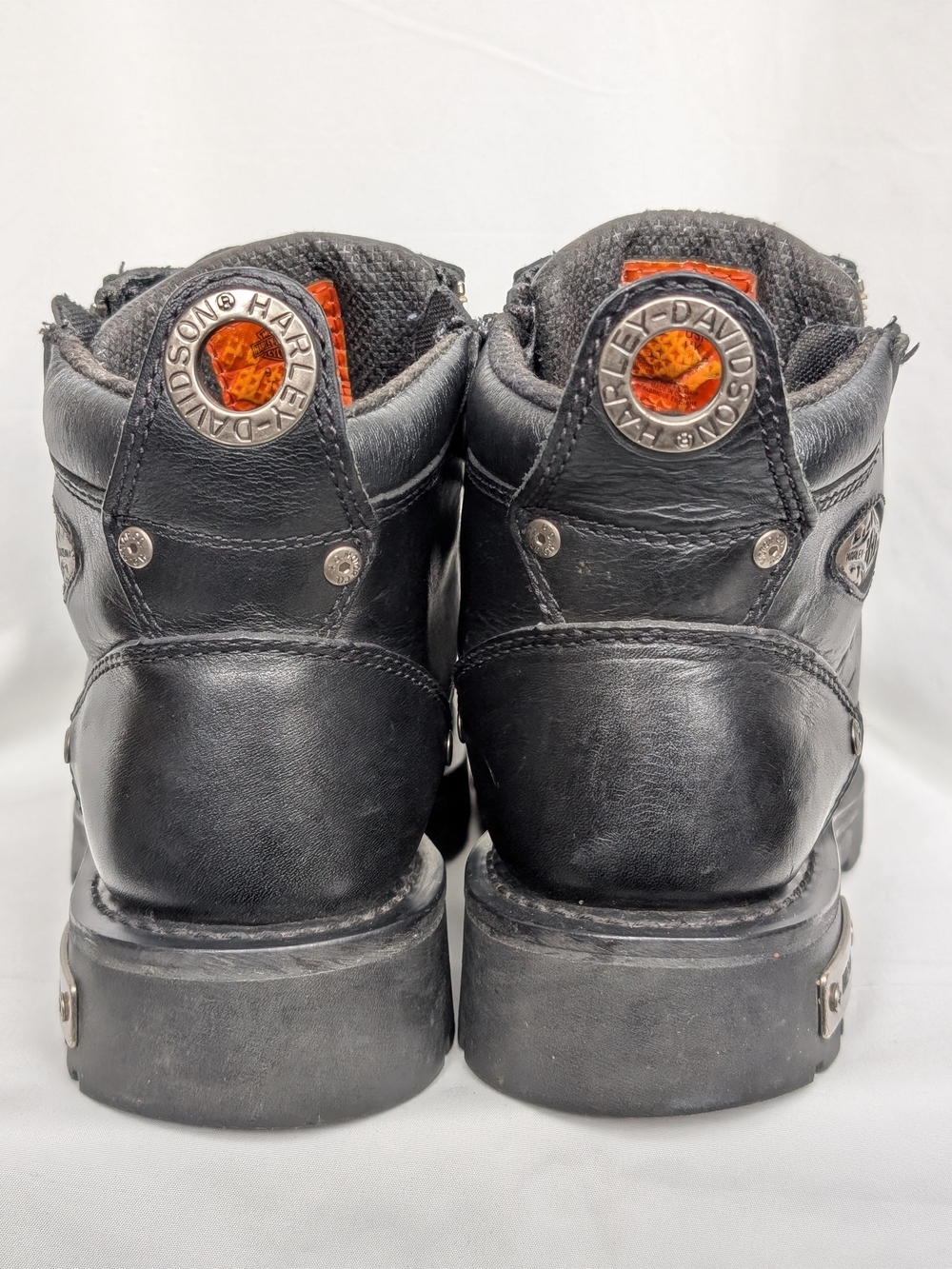 Harley-Davidson Black Leather Motorcycle Biker Boots Women’s 9 - Picture 11 of 16